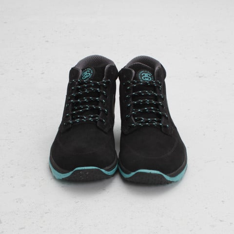 Stussy x Nike Lunar Braata Mid OMS 'Black/Anthracite-Sport Turquoise'