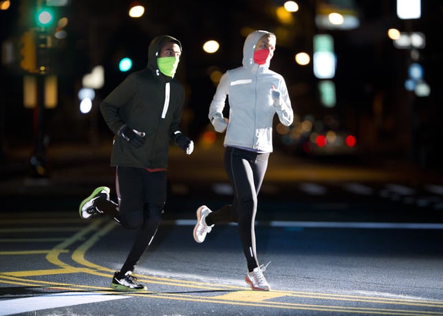The Beautiful Run - Nike Apparel Keeps Runners Visible, Warm and Dry
