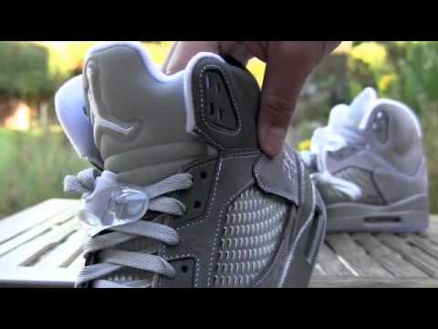 Air Jordan V (5) Retro Wolf Grey Video Review