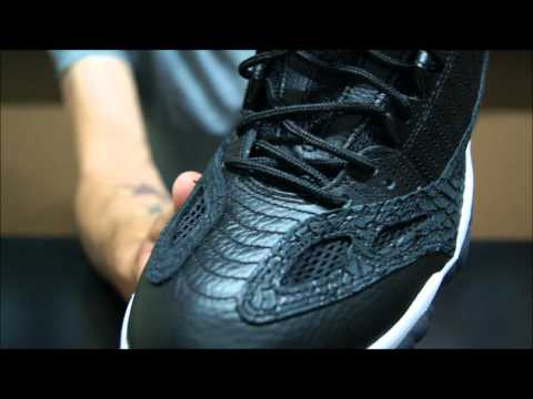 Air Jordan XI (11) IE Low Black/Red 2011 Video Review