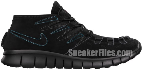 Nike Free Forward Moc+ N7 Black/Black-Midnight Fog-Dark Turquoise