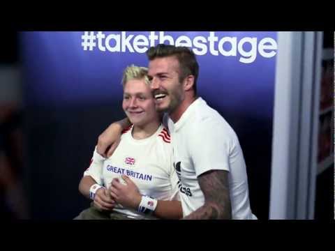 Video: adidas – David Beckham Pops Up At The #takethestage Photo Booth