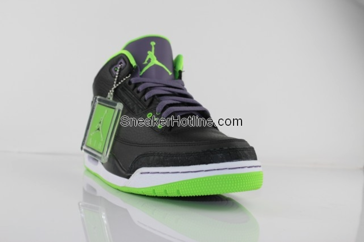 Air Jordan III (3) ‘Black/Green-Purple’ - New Images
