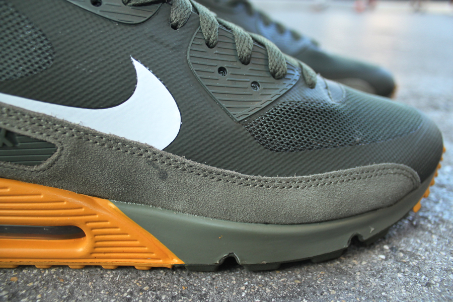 Nike Air Max 90 PRM 'Cargo Khaki/White-Steel Green-Canyon Gold'