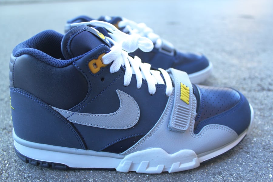 Nike Air Trainer 1 Mid Premium ‘Midnight Navy/Wolf Grey-Obsidian-Tour Yellow’ - New Images