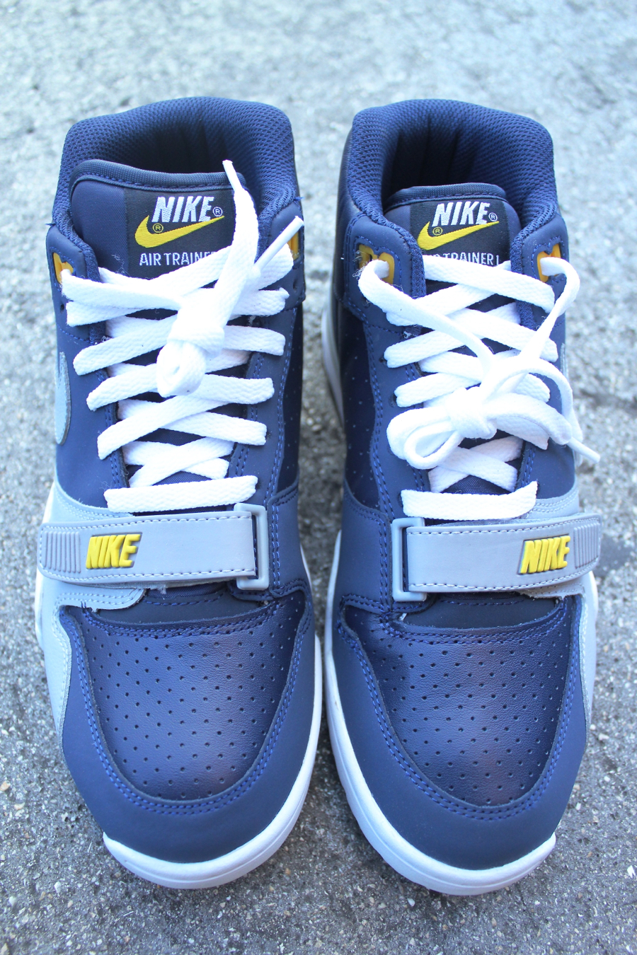 Nike Air Trainer 1 Mid Premium ‘Midnight Navy/Wolf Grey-Obsidian-Tour Yellow’ – New Images