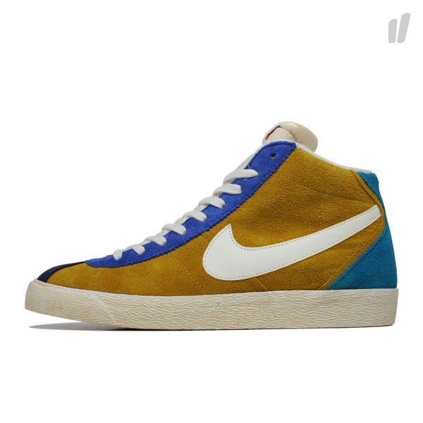 Nike Bruin Mid Premium VNTG NRG ‘Dark Gold Leaf/Sail-Game Royal’ at Overkill