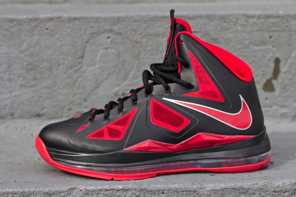 black and red lebron 10