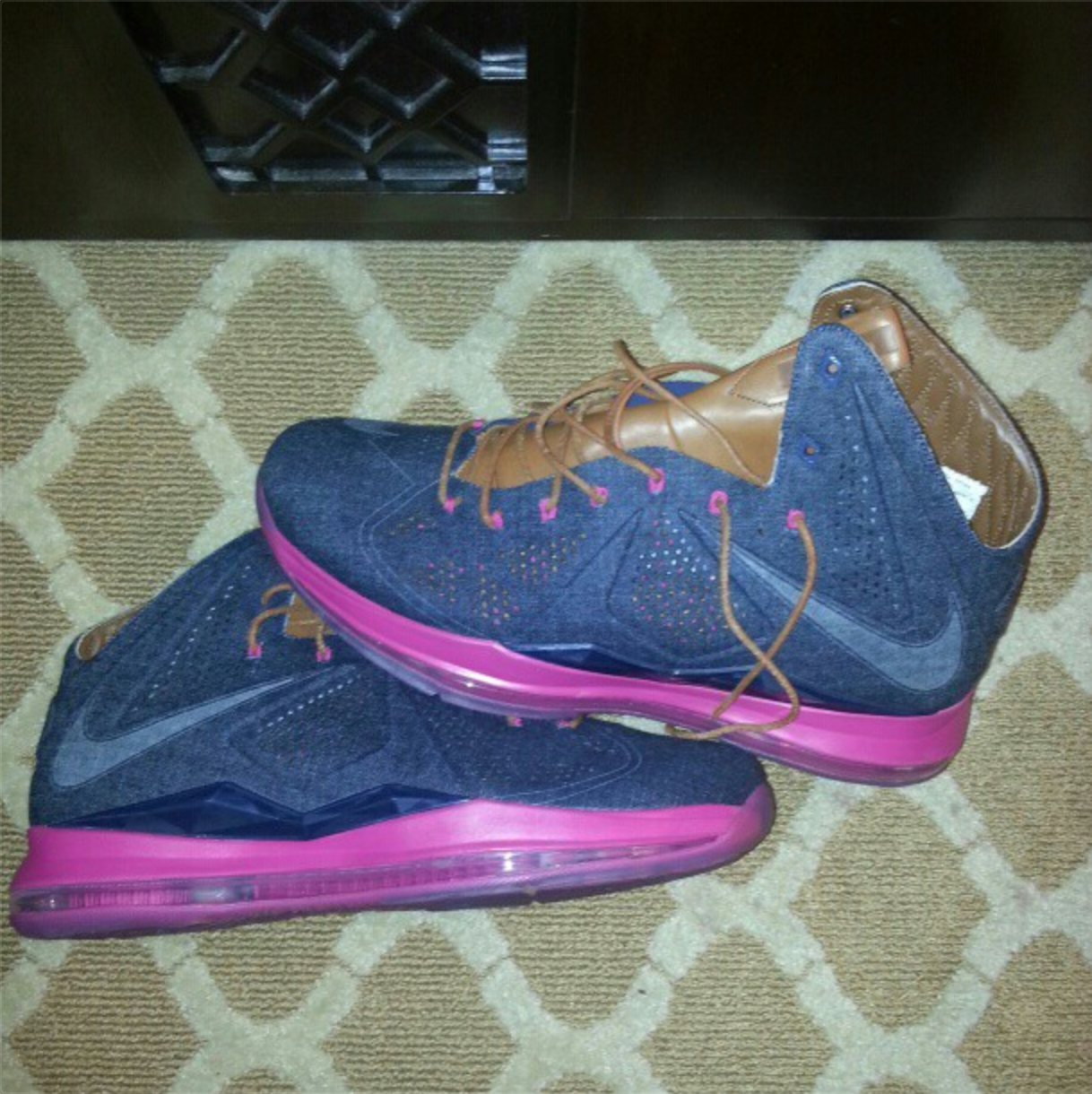 lebron x denim