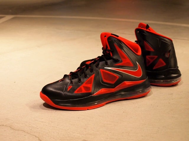 Nike LeBron X (10) ‘Black/University Red-Metallic Silver’ – New Images