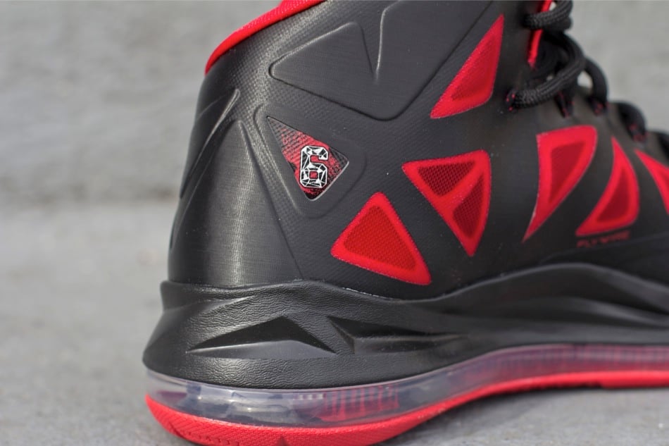 Nike LeBron X (10) ‘Black/University Red-Metallic Silver’ at Oneness