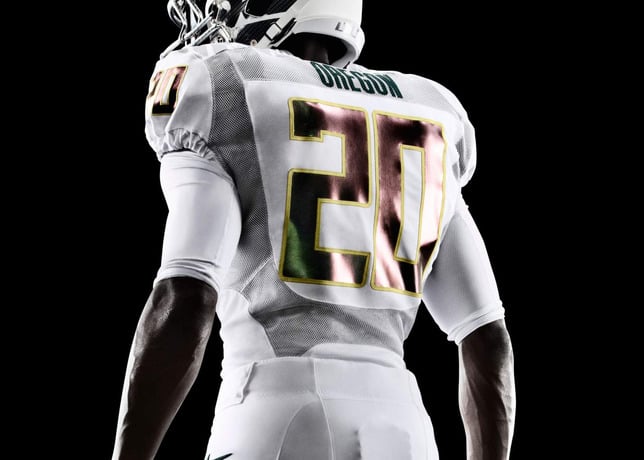 Oregon Ducks' White Vapor Colorway Highlights Nike Football’s Lightest, Fastest Uniform Ever