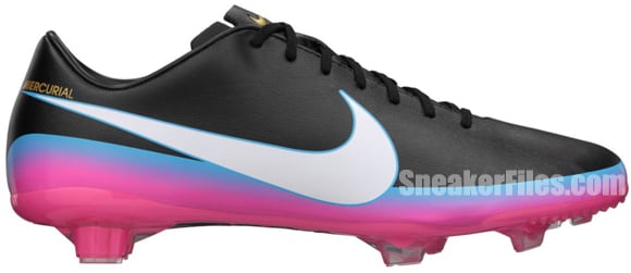 nike mercurial blue and black