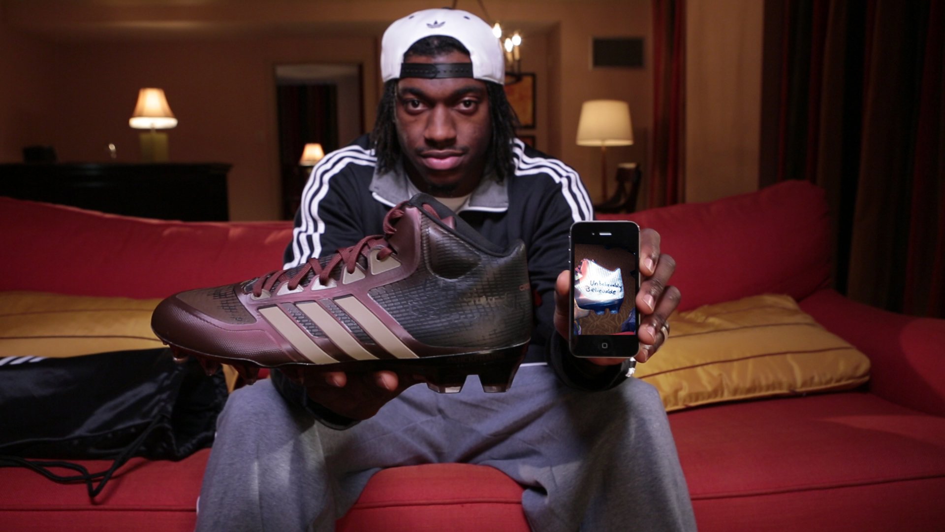 RGIII Previews New adidas Cleats Prior to Monday Night Football