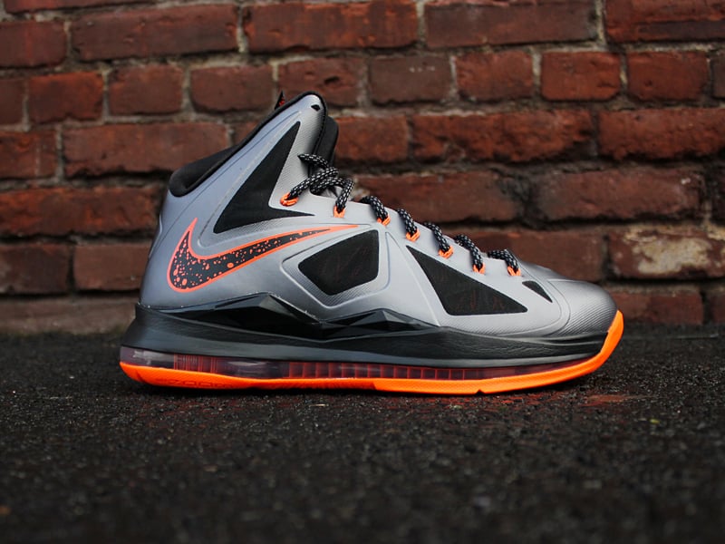 Nike LeBron X (10) ‘Charcoal/Total Orange-Black’