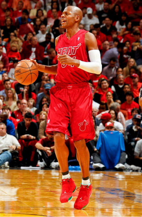 Ray Allen 2012 Air Jordan ‘Christmas’ PE’s