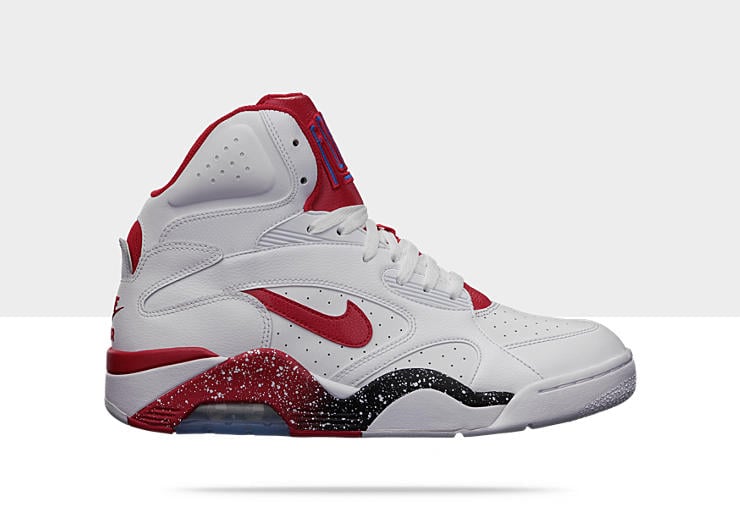 Nike Air Force 180 High 'White:Hyper Red-Photo Blue'