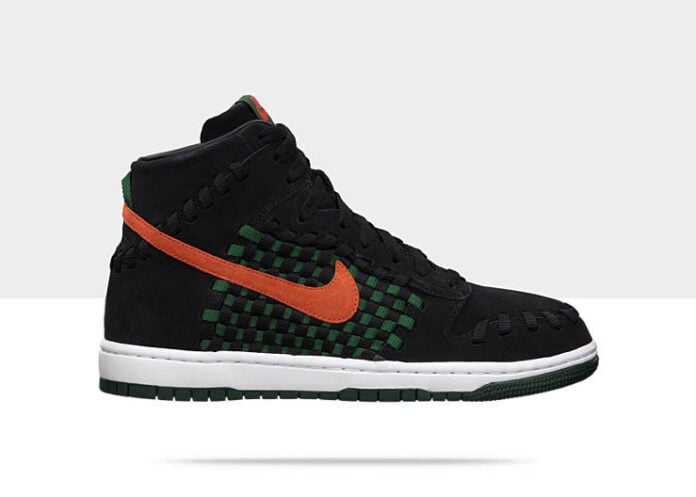 Nike Dunk Woven 'Black/Team Orange-Gorge Green' | SneakerFiles