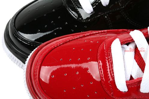 Women’s Nike Air Force 1 High Black & Red Patent Leather