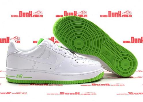 Nike Women’s Nike Air Force 1 Low White/Electric Green