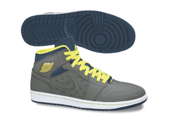 Air Jordan 1 ’97 TXT ‘Flat Pewter/Electric Yellow-Squadron Blue’