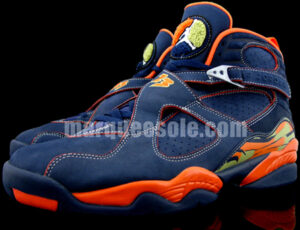 Air Jordan Retro VIII Midnight Navy/Pea Pod-Orange Blaze