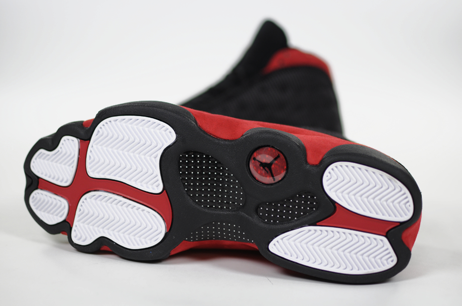 jordan 13 red white and black