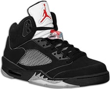Air Jordan Retro V Black/Silver & Wmn Low