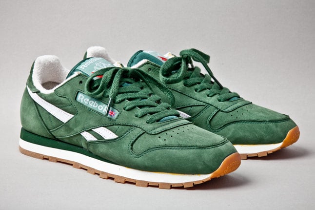 green suede reebok