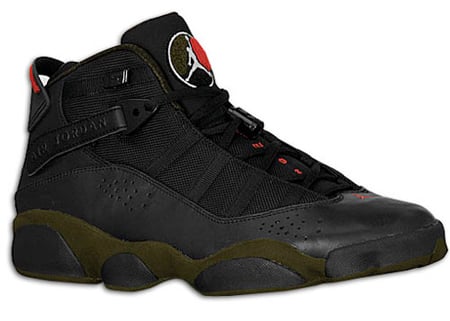 Release Date Reminder: Air Jordan Six Rings LS – Black / White – Dark Army – Varsity Red
