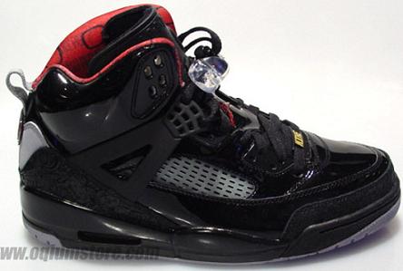 Air Jordan Spizike Black/Black-Red Patent Leather