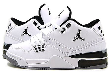 Air Jordan Flight 23 – White / Black – Metallic Silver