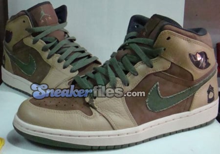 Air Jordan 1 (I) Retro Military Walnut / Brown – Green