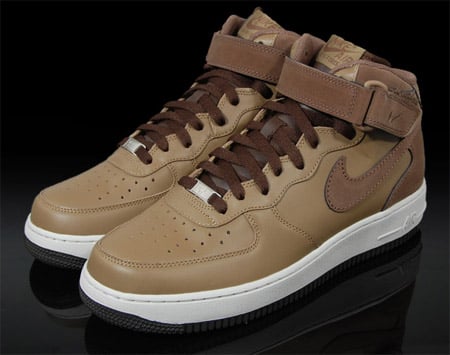 brown leather air force ones