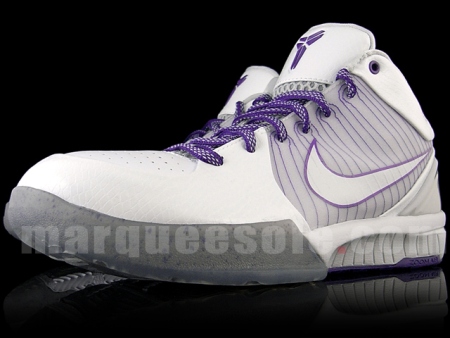 Nike Zoom Kobe IV (4) – White/Grey – Varsity Purple