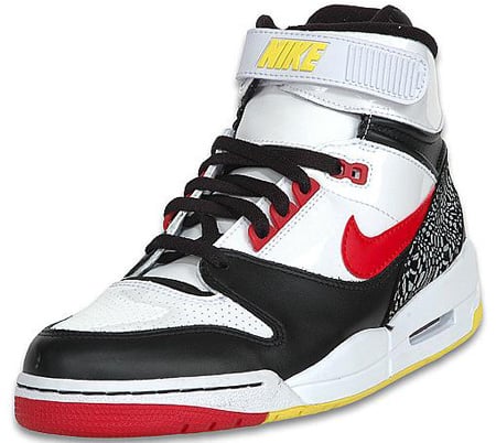 Nike Air Revolution High White/Black/Red/Yellow