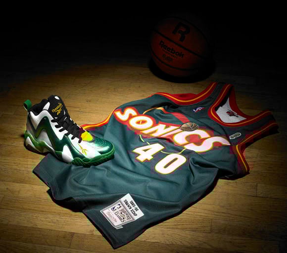 Reebok Kamikaze II Then and Now Pack Seattle Supersonics Oklahoma City Thunder