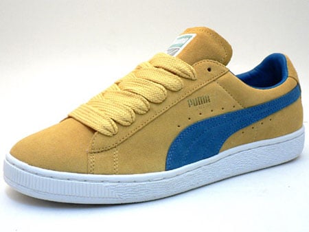 puma suede blue and yellow