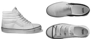 Vans White Cracked Leather Series