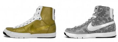 Nike WMNS Blazer Mid Plus – Metallic Gold and Granite