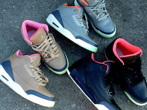 Air Jordan III Threezy Pack by DeJesus Customs