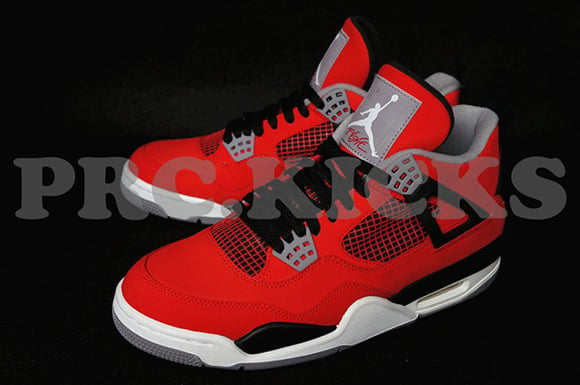 jordan retro 4 red suede