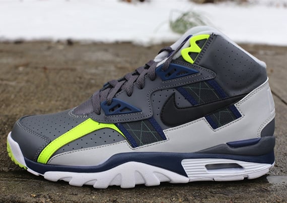 Nike Air Trainer SC High ‘Dark Grey/Black-Midnight Navy-Neutral Grey-Volt’