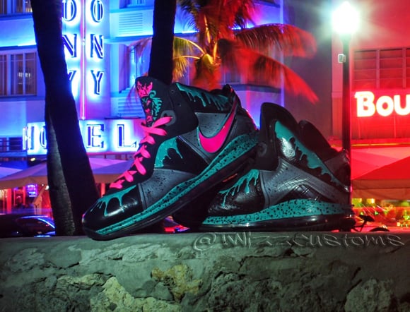 Nike Lebron 8.5 South Beach Custom by TwizzCustoms