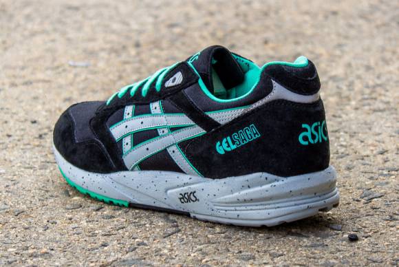 Now Available Asics Gel Saga Black Mint