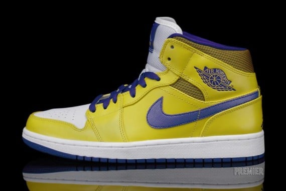 Now Available: 'Lakers' Air Jordan 1 Mid | SneakerFiles