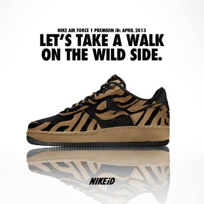 Nike Air Force 1 NIKEiD Pony Hair Animal Print