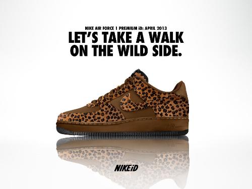 Nike Air Force 1 NIKEiD Pony Hair Animal Print