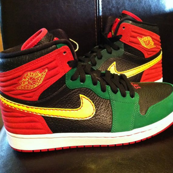 Air Jordan 1 Retro 93 Red Green Black Sample