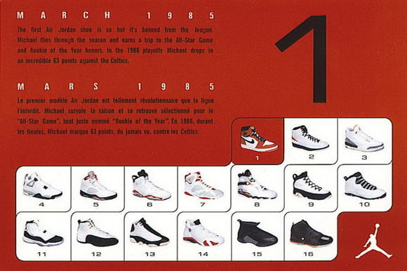 air jordans through the years